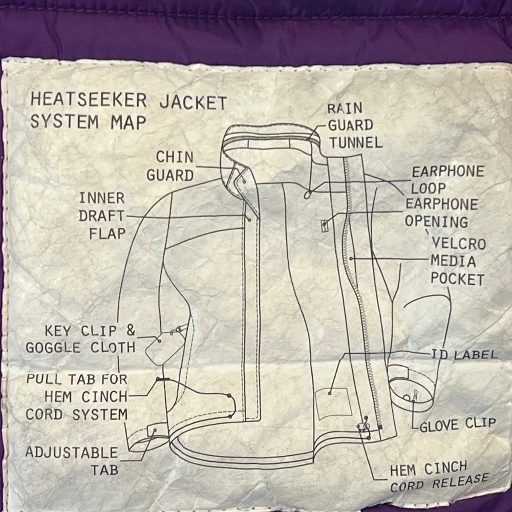 The North‎ Face Kids Heatseeker Jacket Purple Teal Size 10 12 Ski Snowboard Warm